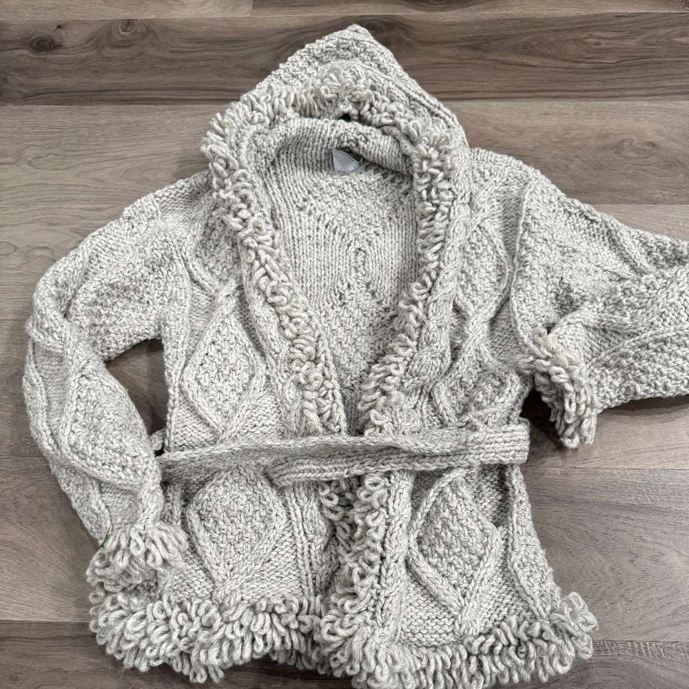 Zip Up Llama Wool Sweater
